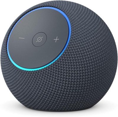 Amazon Echo Dot Max (Geração mais recente), smart speaker com Alexa, som envolvente e hub de casa inteligente integrado, ideal para sua sala de estar, Cor Grafite, com Acesso Antecipado à Alexa+