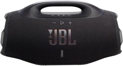 JBL, Caixa de Som, Boombox 4, Bluetooth, Som Pro, AI Sound Boost, Graves Personalizáveis, Bateria de até 34H, IP68, Áudio Lossless Preta