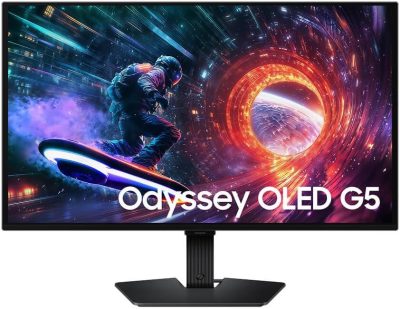 Samsung Monitor Odyssey OLED G5 27", QHD, 180Hz, 0.03ms, G-sync, FreeSync, DP, HDMI