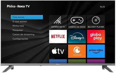 Smart TV 43" Philco Roku TV HDR10 Dolby Áudio