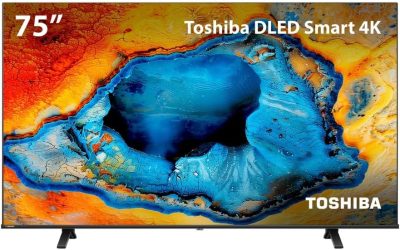 Smart TV DLED 75" 4K Toshiba 75C350NS VIDAA 4 HDMI 2 USB Wi-Fi - TB033M