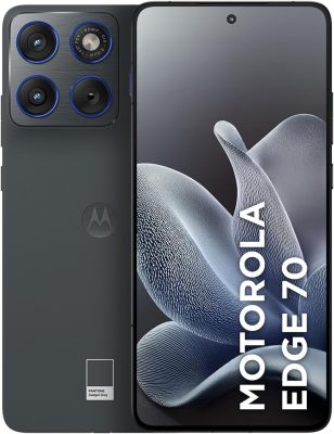 Smartphone Motorola Edge 70 5G - 256GB 24GB (8GB RAM + 16GB RAM Boost), Ultrafino, 3 Câmeras 50MP, Tela 1.5K Extreme Amoled 120Hz - Gadget Gray