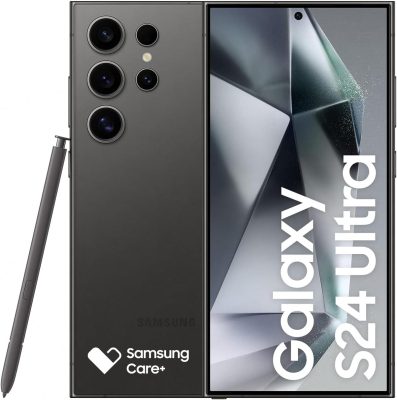 Smartphone Samsung Galaxy S24 Ultra, Galaxy AI, Selfie de 12MP, Tela de 6.8" 1-120Hz, 256GB, 12GB RAM - Titânio Preto