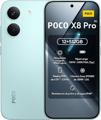 Smartphone Xiaomi Poco X8 Pro 512GB / 12GB Ram (Verde)