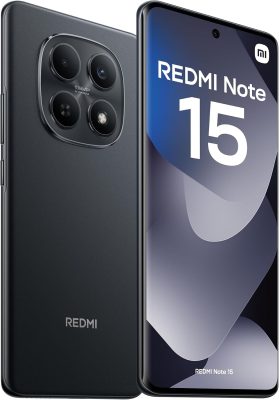 Smartphone Xiaomi Redmi Note 15 Preto 8GB RAM 256GB ROM (2510DRA23L)