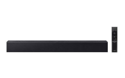 Soundbar Samsung HW-B400F, com 2.0 canais, Bluetooth, Subwoofer integrado e HDMI ARC