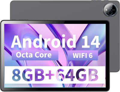 Veidoo Tab 10.1" 8GB RAM 64GB ROM Android 14 WiFi 6 BT 5.0 GPS