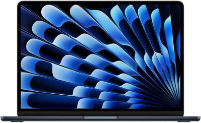 Apple 2024 MacBook Air (de 13 polegadas, Chip M3 da Apple com CPU de oito núcleos e GPU de oito núcleos, 8GB Memória unificada, de 256 GB) - Meia-noite