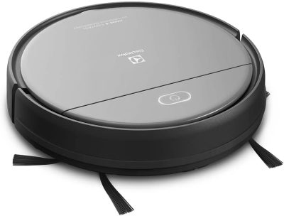 Aspirador de po robo Electrolux 2h20min controle remoto bateria longa duração automatico varre aspira passa pano ERB20 bivolt preto sensor antiqueda