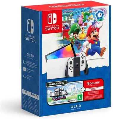 Bundle Nintendo Switch OLED + Super Mario Bros. Wonder + 3MO NOS