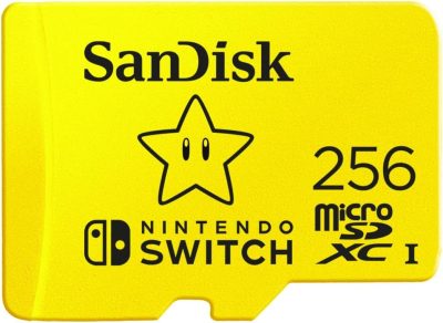 Cartão microSDXC SanDisk SDSQXAT-256G-GNCZN, licenciado para Nintendo-Switch, 256 GB SDSQXAO-256G-GNCZN