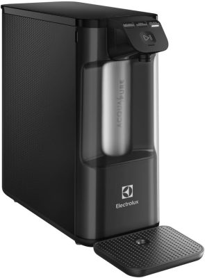 Electrolux Purificador de Água Gelada Fria e Natural Elétrico Compacto Eletronico placa Filtro refil 6 meses ou 3000l Painel Touch Bivolt Preto PE12P 09140GBC035