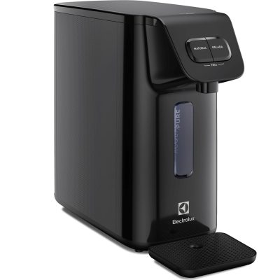 Electrolux Purificador de Água Gelada Fria e Natural Elétrico Compacto Eletronico placa Electrolux Filtro refil 6 meses ou 3000l Bivolt preto PE15P
