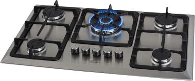 Fischer Cooktop Gás 5 Bocas TC Infinity Mesa Inox Bivolt 23678-54121