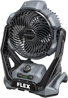 FLEX 24V sem escova sem fio 1.100 CFM ferramenta para ventilador de local de trabalho apenas, bateria e carregador não incluídos - FX5471-Z
