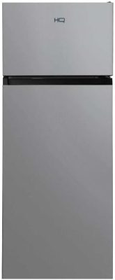 Geladeira Refrigerador HQ 230 Litros Duplex Defrost, Baixo Consumo A+++ Preto/Cinza HQ-230RDFS (110, Volts)