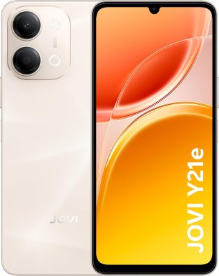 Smartphone JOVI Y21e 128GB, 4GB RAM + 4GB RAM Expansível, Câmera 50MP, Selfie 5MP, Unisoc T612, Bateria 6500mAh, Carregamento 15W (Dourado)