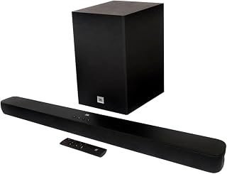 JBL, Soundbar, Bluetooth, Cinema SB180, 2.1 Canais, Subwoofer de 6,5" Sem Fio - Preta
