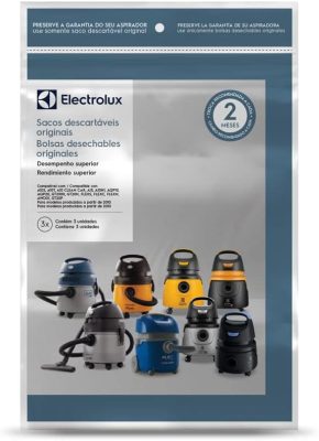 Kit 3 Sacos de aspirador de pó Electrolux (CSE10) - Modelos A10, Acqua Power e Gt2000. Modelos posteriores a 2010 A20810201