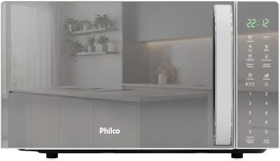 Micro-ondas Philco 20L Espelhado Pintura Limpa Fácil PMO24E 127v