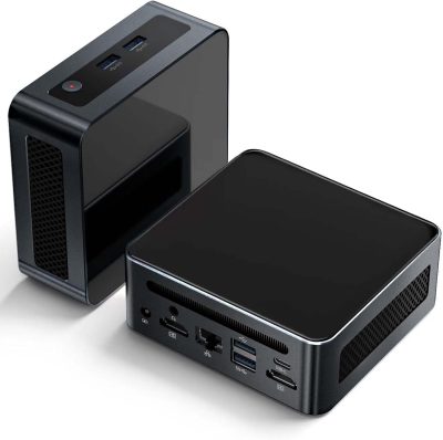 Mini PC Binxarn, AMD Ryzen 5 5625U (6C/12T, até 4,3 GHz), tela tripla 4K a 60 Hz, Wi-Fi 6/BT5.2/Dual HDMI, computador de mesa compacto DIY, para casa/escritório/jogos leves (sem RAM/sem SSD/sem SO) MN56