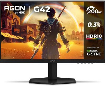 Monitor Gamer AOC AGON G42 24" 200Hz 0,3ms IPS HDR10 NVIDIA G-Sync 24G42HE