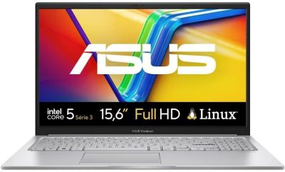 Notebook Asus Vivobook 15 Bq246 Intel Core 5 Série 3 16gb Ram 1tb Ssd Linux 15,6" Lcd Led Fhd nível Ips X1504MA-BQ246