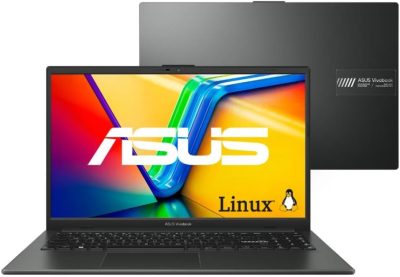 Notebook ASUS Vivobook Go 15 E1504FA AMD Ryzen 5 7520U 16GB Ram 512GB SSD Linux KeepOS Tela 15,6" LED FHD Black - NJ1288