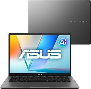 Notebook ASUS Vivobook S14, Intel Core Ultra 5, 16 GB, 512 GB SSD, W 11 Home, 14.0'' FHD, Matte Gray - S3407CA-LY113W
