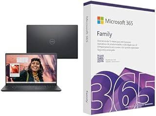 Notebook Dell Inspiron I15-I1300-A30P 15.6" Full HD 13ª Gen Intel Core i5 8GB 512GB SSD Win 11 Preto Carbono + Microsoft 365 Family (12 meses) até 6 usuários