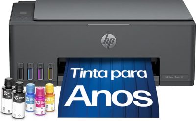 Impressora Multifuncional HP Smart Tank 581 Tanque de Tinta Colorida Wi-Fi, USB - Alta Economia -Copiadora e Scanner (4A8D5A)