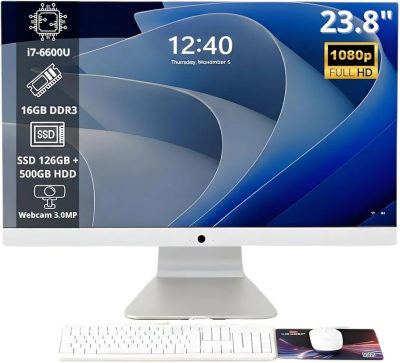 Computador Core i7-16GB RAM - SSD 128GB + HD 500GB Tela - 23.8 Polegadas AI12