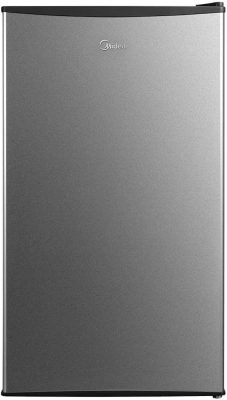 Frigobar 93 Litros Inverter Bivolt Preto com Porta na Cor Inox, Midea MDRD142FGD503