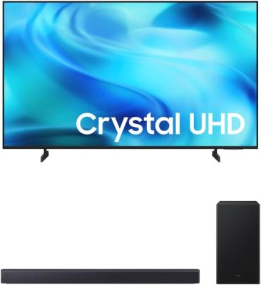Samsung Combo Smart TV 75" Crystal UHD 4K U8000H + Samsung Soundbar B450F 2.1 canais (LE)