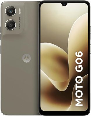 Smartphone Motorola Moto g06-256GB 4GB RAM + 8GB Ram Boost e Camera 50MP com AI Bateria de 5200 mAh Tela 6.9" - Bege