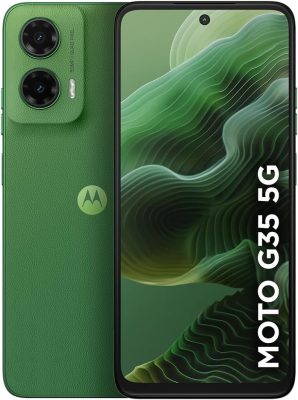 Smartphone Motorola Moto g35 5G - 128GB 4GB RAM+8GB Ram Boost e Camera 50MP com AI NFC Tela 6.7" com Superbrilho - Verde