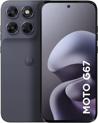 Smartphone Motorola Moto G67 5G - 256GB 4GB RAM + 8GB RAM Boost camera 50MP Sony Lytia 600, tela 1.5K extreme Amoled 120hz, ultrarresistente - Chumbo