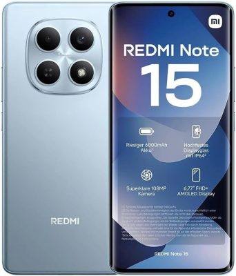 Smartphone Xiaomi Redmi Note 15 Azul 8GB RAM 256GB ROM (2510DRA23L)