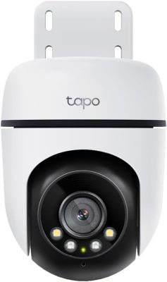 TP-Link Tapo C500 Câmera de Segurança Wi-Fi Externa 360°, Full HD 1080p, Visão Noturna Colorida de Até 30 m, Detecção de Pessoas, IP65, Áudio Bidirecional, Alexa e MicroSD de Até 512 GB