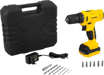 Vonder, Parafusadeira/Furadeira A Bateria, 12 V, Fonte de Carregamento 6001100120