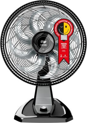 WAP Ventilador de Mesa e Parede 50cm FLOW TURBO, com Tecnologia Silenciosa e Econômica, 8 Pás e 3 Velocidades, 180W 127V FW009218