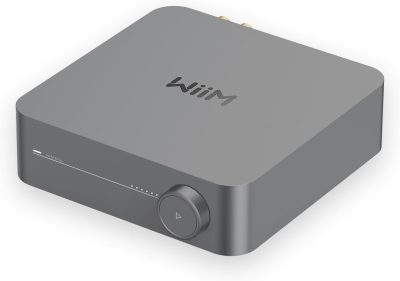 WiiM Amp: Amplificador de Transmissão Multiroom com AirPlay 2, Chromecast, HDMI e Controlo por Voz | Transmita Spotify, Amazon Music, Tidal e Mais | Controle Remoto Incluído | Cinza Espacial AMP001