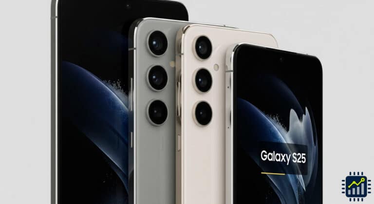 Samsung Galaxy S25 (2025) – Review Completo da Linha com Avaliação, Preço e Onde Comprar no Brasil 4 Vários modelos do smartphone Samsung Galaxy S25 alinhados, destacando o design premium e as câmeras, representando a linha completa de 2025.
