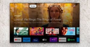 Tela da Philips 50PUG7019/78 mostrando conteúdo 4K