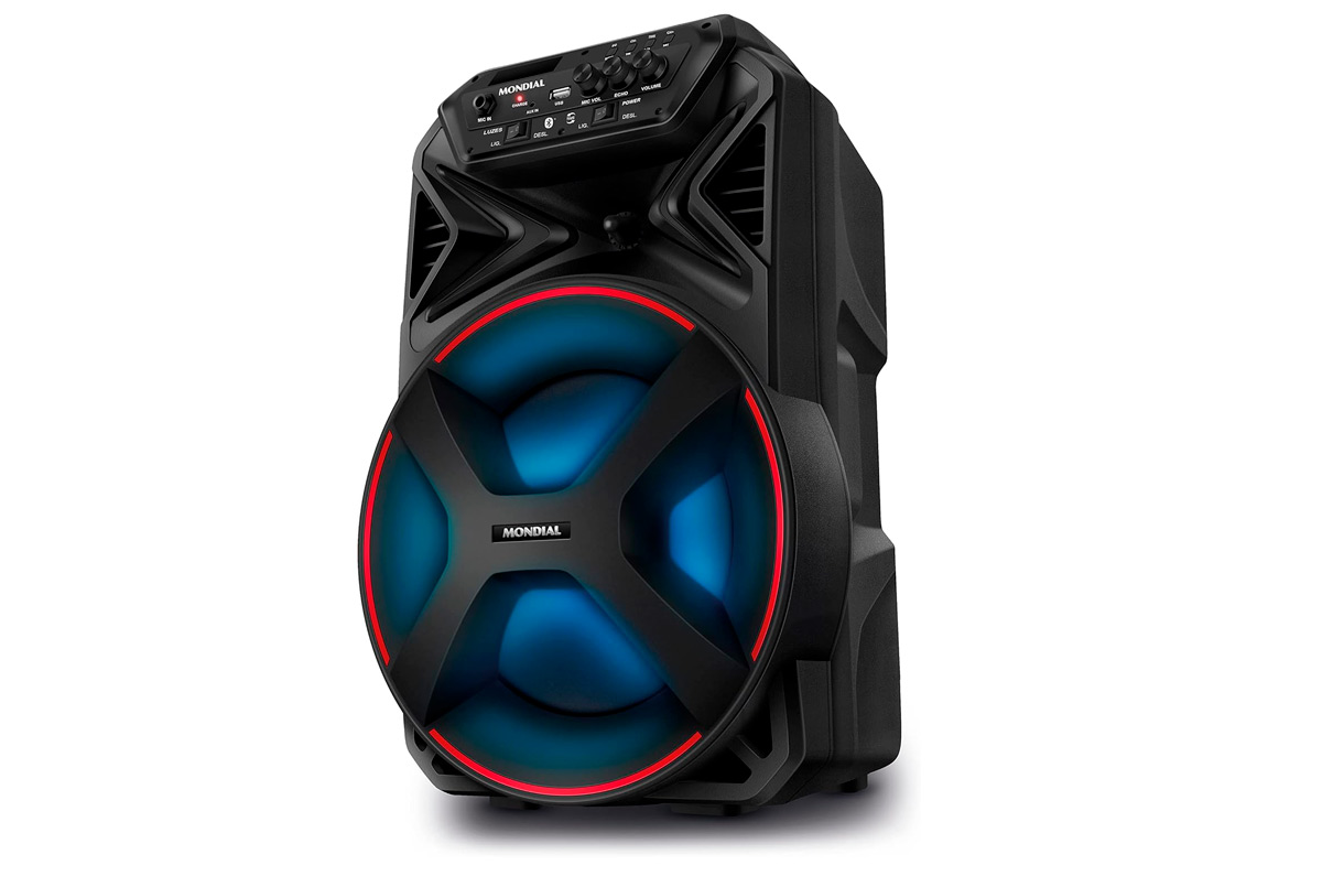 Caixa De Som Amplificada Bluetooth 250w Cm250 Mondial